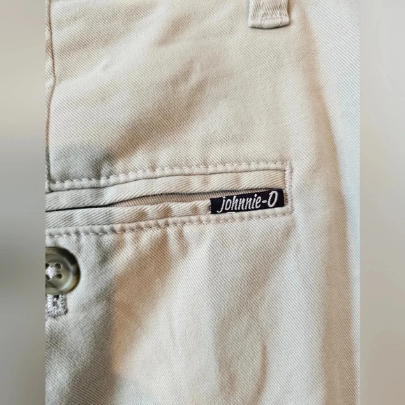 Johnnie O Men's •Size 38• Chino Shorts Nimbus Gray 9.5 Inch Preppy Pockets - Picture 3 of 9